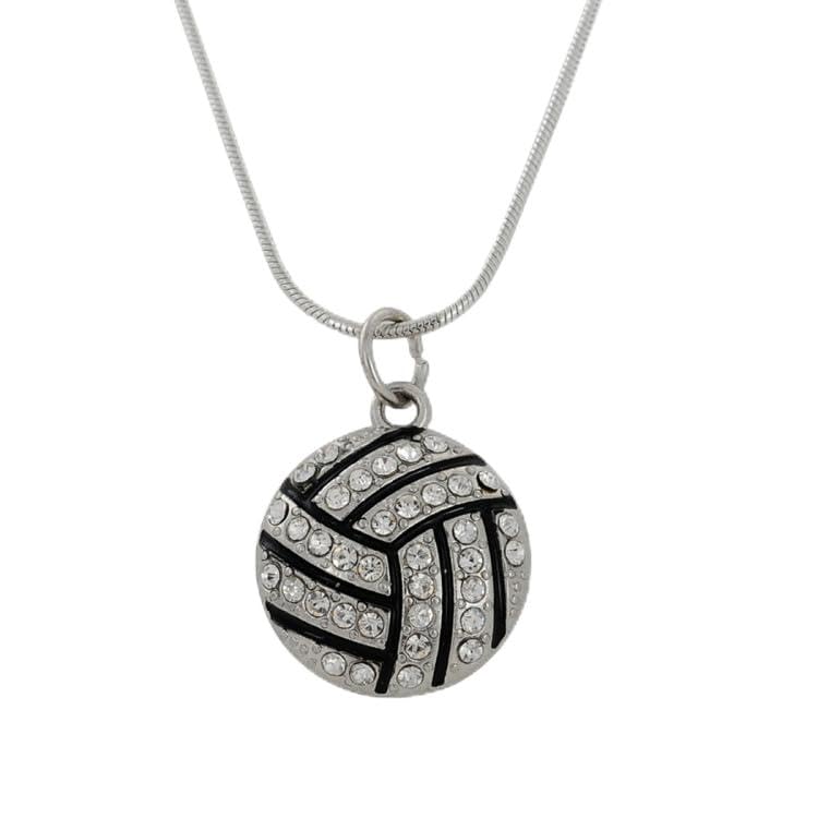 OAUWKEIY Collar colgante Pasatiempos deportivosDeportes y fitnessPelotas grandes para hombres y mujeres, pelotas de baloncesto, voleibol, fútbol, huesos de serpiente, clavículas, collares Joyas