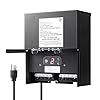 DEWENWILS 600W Low Voltage Landscape Transformer, Outdoor Weatherproof Transformer with Timer and Photocell Sensor, 120V AC to 12V/13V/14V/15V AC for LED Lighting, Walkway Light, cULus Listed