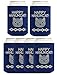 Hanukkah Ugly Sweater Hanukkah Happy Hanukcat 6-Pack Can Drink Coolies Blue