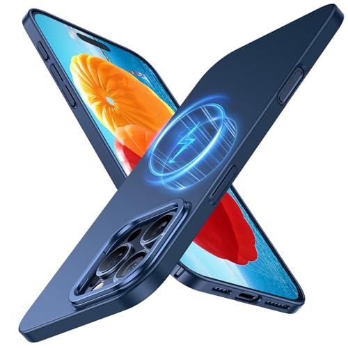 TORRAS Ultra Thin for iPhone 16 Pro Max Case, Compatible with MagSafe, Invisible Camera Stand, Velvety Touch & Elegant Look