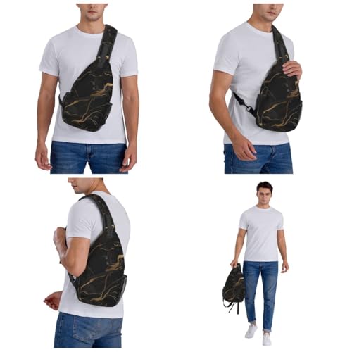 Morrales deportivos unisex con bandolera cruzada negra miniatura 7