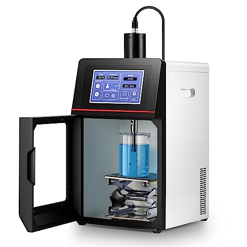 Bonvoisin Touch Screen Ultrasonic Homogenizer Emulsifier Sonicator Processor Cell Disruptor Mixer With 20Mm Probe (2000W, 1000-3000Ml) #TOP23