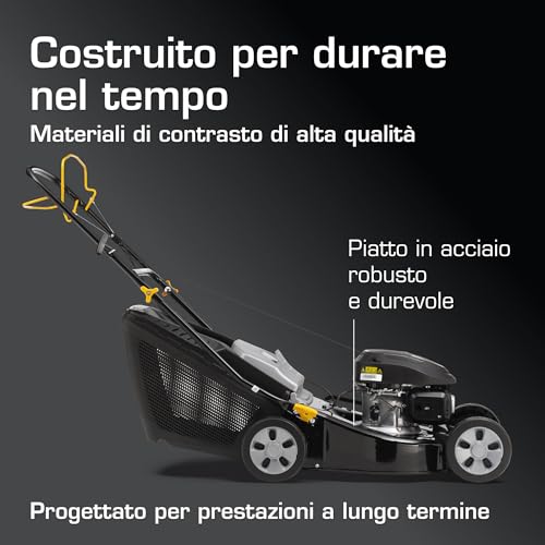 Alpina AL4 46 Sa Tagliaerba A Scoppio, 125 Cc, 46 Cm – Sacco 60 L, Trazione Posteriore – Prati Fino A 1.200 M² - 3