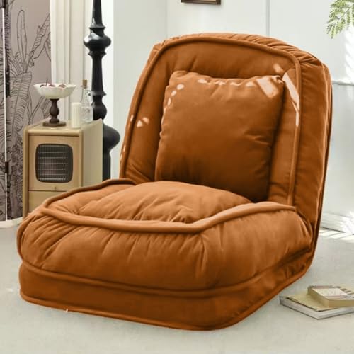 Sofá cama plegable, silla ajustable con almohada, sofá convertible para adultos y mascotas, diseño tapizado de 5 posiciones para sala de estar, dormitorio, oficina