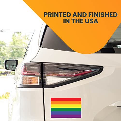 Image of Magnet Me Up LGTBQA Rainbow Flag Magnet Decal, 4x6 Inch, Heavy-Duty Automotive Magnet for Car, Truck, SUV, Show Your Support for LGBTQA, Spread Love and Equality, Crafted with Pride in The USA