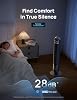 Ventilador de torre DREO para dormitorio, velocidad de 26ft/s, oscilación de 90°, temporizador de 8H | 4 velocidades, 3 modos, ventilador silencioso de 28dB, ventilador de pie para habitación, sala de estar, oficina, hogar, ventilador de enfriamiento con control remoto, negro 5