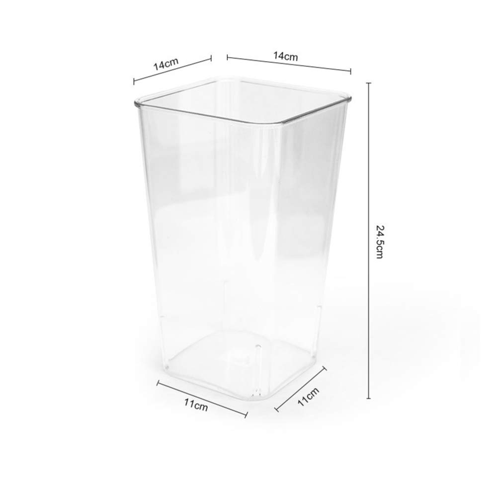 Cabilock Cubo De Acrílico para Arreglos Florero Seco Jarrones Altos De Centro De Mesa Jarrón De Alto Jarrón De Flores Jarrones De Cristal Maceteros Maceta Cuadrado Oficina