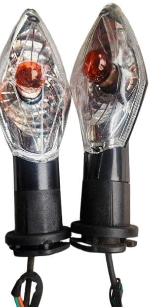 VTRUST Blinker Indicator Assly. Compatible for Hero Passion X Pro (BS4 + BS6), Glamour (Orange) (Pack of 2)-image-3
