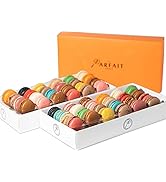 Le Parfait Paris: Variety of French Macarons - Gourmet Desserts Snack Box for Baby Shower, Birthd...