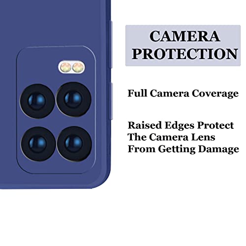 Image of A rtistque Liquid TPU Silicone Matte Shockproof Flexible with Camera Protection Soft Back Cover Case for Realme 8 - Blue
