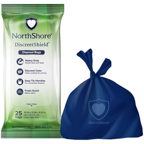 NorthShore DiscreetShield Disposal Bags, Case/150 (6/25s) Cover