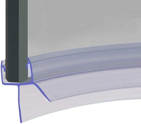 Pre Curved Shower Screen Door Seal Fits 4, 5 or 6mm Glass Seals