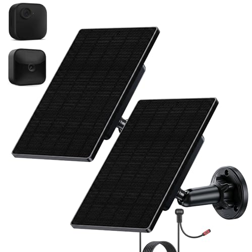 2 Pack Solar Panel for Blink Camera Outdoor 4 2K+ 3rd Gen XT2 & XT