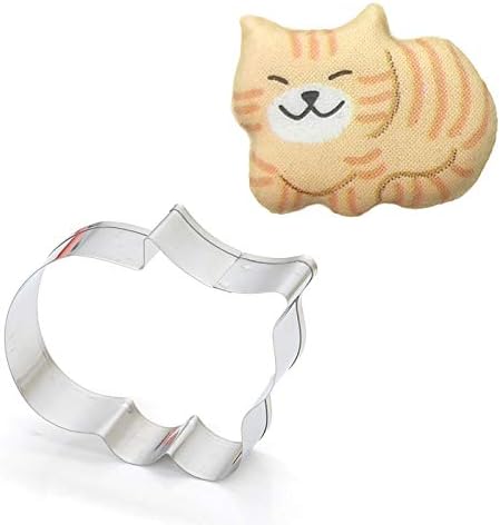 5PCS Cute Cat Shaped Stainless Steel Cookie Cutter Set Cake Biscuit Molds DIY Mold Kitchen Baking Tool for Baking Fondant Biscuits Cake Decorations