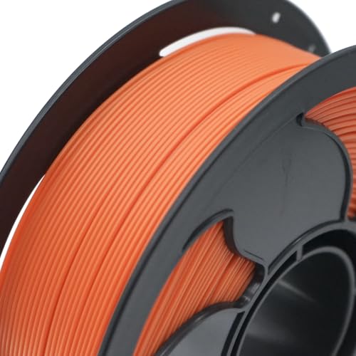 Image of Orange PLA Basic 1.75mm 1kg Spool 600mm /s High Speed 3D Printer Filament | Beginner friendly Low warping No tangle Smooth finish Neatly wound Fast 1kg spool 2.2lbs AMS compatible for Bambu AnkerMake