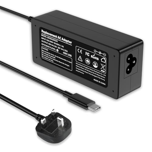 Chromebook Charger 45W USB C laptop charger for HP Chromebookfor Spectre Lenovo Yoga Thinkpad Acer Dell Latitude Asus Samsung Google Pixel Huawei Matebook Any Type C Ac Adapter Power Cord