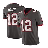 ブレイディ（Brady）バッカニアーズ12＃,ラグビージャージー、アメリカンフットボールジャージー半袖スポーツTシャツ、ユーストレーニングフィッ