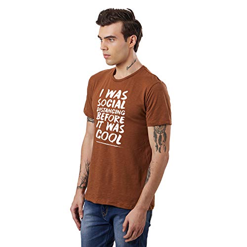 Image of Free Authority Printed Regular Fit Cotton Men's T-Shirt