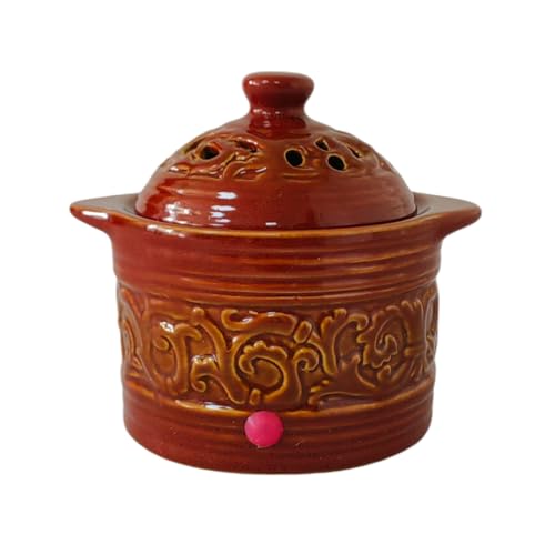 Hosley Red Electric Potpourri Warmer 5.5 High. Ideal Gift for Wedding Special Occasions Spa Aromatherapy Reiki Meditation Settings and Home Office. O3