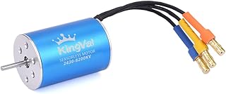 KingVal Replacement 2430 8200KV Waterproof Sensorless Brushless Motor Shaft 2mm Compatible with 1/16 1/18 RC Car