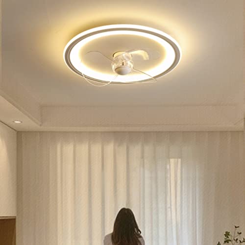 Ventilateur de plafond avec éclairage LED télécommandé et plafonnier chambre - 4