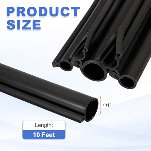 Manchon de gestion de câbles 2,5cm ID cache isolant flexible pour sécuriser vos réseaux - 2