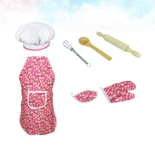 Delantal infantil rosa para tardes de repostería y proyectos de pintura escolar en casa 5