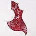 Hummingbird Style Acoustic Guitar Pickguard, Big Version, Red-Tortoise