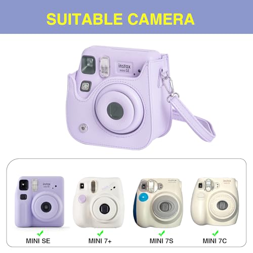 Funda para cámara Fujifilm Instax Mini SE púrpura miniatura 2