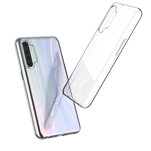 Image of Case Creation New Realme Narzo C55 Premium Imported Quality 0.3mm Crystal Clear Totu Silicone Transparent Flexible Soft Corner Protection with TPU Slim Back Case Color Cover for Oppo Realme Narzo C55