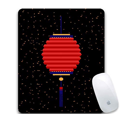 Preisvergleich Produktbild Gaming-Mauspad, Verschleißfestes Und Haltbares Gummi, Eine Schöne Geschichtete Laterne, Office-Gaming-Mauspad Auf Einem Tragbaren Laptop