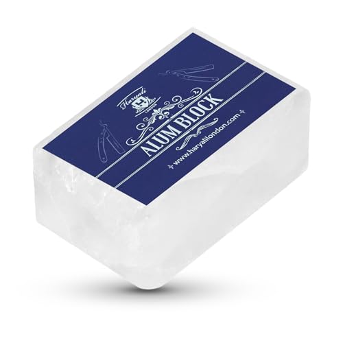 Haryali London - Haryali London Alum Block - Astringent Shaving Block Shaving Accessory - Antiseptic Alum Stone Shaving Block - Soothing Aftershave Balm Men and Women - For all skin types