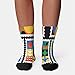 LMXFCSR Aesthetic VintageBreathable Ankle Socks for Women And Men - Comfortable Stretchable Casual Socks, Fashion Color-Block Design, Lightweight for Home, Office, Daily Wear & Gift Giving