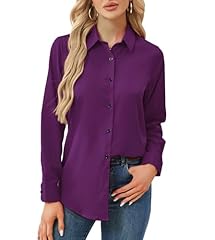 A-12 Purple Women Dress Shirts
