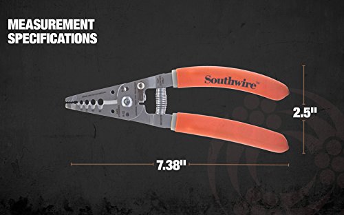 Image of Southwire Tools S612STR 4-10 AWG SOL & 6-12 AWG STR Ergonomic Handles Wire Stripper /Cutter