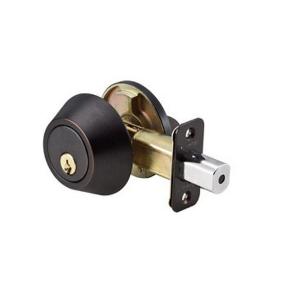 Master Lock DSO0615 Single Cylinder Deadbolt, Satin Nickel