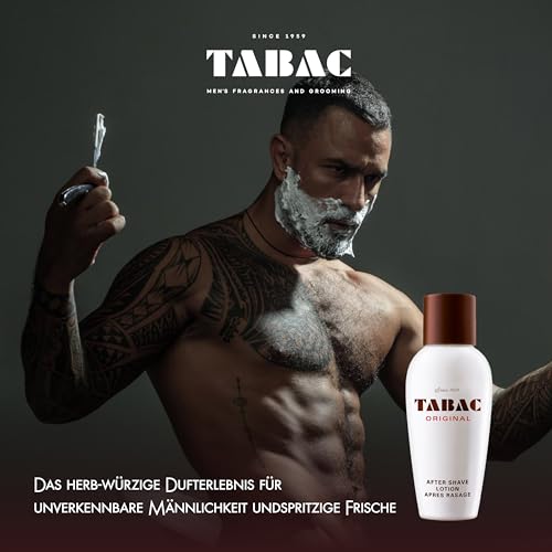 Image of Tabac Original After Shave Lotion for Men | Aftershave Splash Cooling & Soothing Post Shave Care | Skin Toner Hydrating Refreshing Shaving Care | 300ml