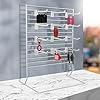 SSWBasics 12-Peg White Wire Countertop Rack - 12"W x 15"H - Display Racks for Vendors, Retail, Convenience, Craft Fairs, and Thrift Stores - Impulse Buy Display at Checkout - Use for Home Jewelry #2