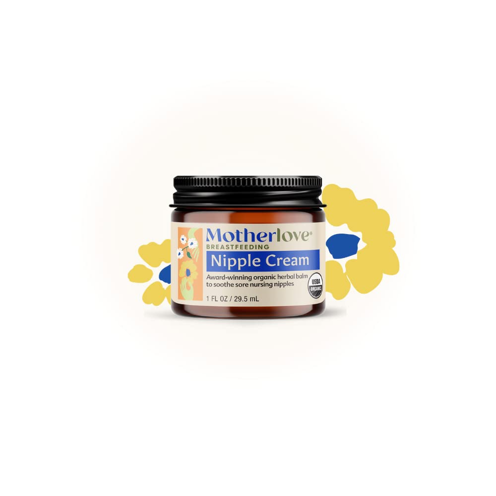 Motherlove Nipple Cream (1 oz) Organic Lanolin-Free Nipple Cream for Breastfeeding—Benefits Nursing & Pumping Moms : Baby