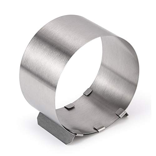 henan Emporte-pièce en acier inoxydable réglable en forme ronde Argenté