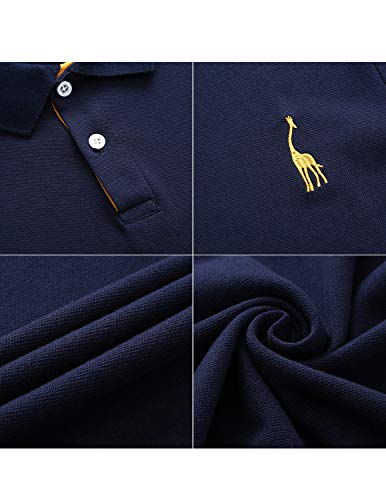 STTLZMC Casual Polo Uomo Manica Lunga Tennis