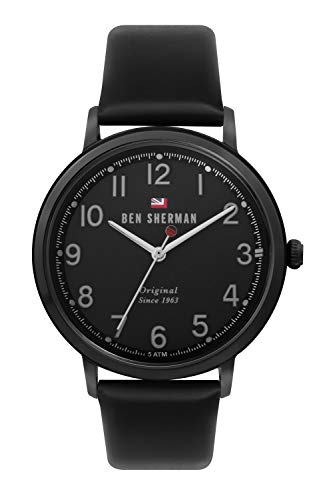 Herren Analog Quarz Uhr mit Leder Armband WBS113BB