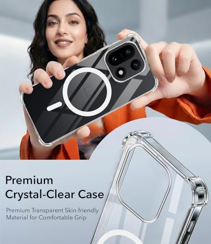Image of Jkobi Shockproof Crystal-Clear Back Cover for OnePlus 15 5G (Magsafe Wireless Support | Drop & Camera Protection | Hard Polycarbonate)