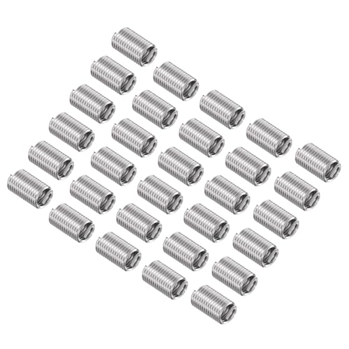 CoCud Insertos de Rosca de Alambre 5/16-18 UNC 3D 23.7mm Acero Inoxidable 304 Alambre Rosca Inserto Tipo Helicoidal - (Aplicaciones: para Reparaciones Automotrices) 30 piezas