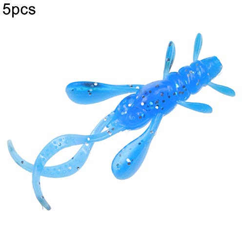 Iscas falsas, 5 peças/conjunto de 5 cm, iscas artificiais artificiais iscas - Atrovirens