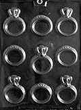 Life of the Party W051 Engagement & Wedding Ring Chocolate Candy Mold with Molding Instructions