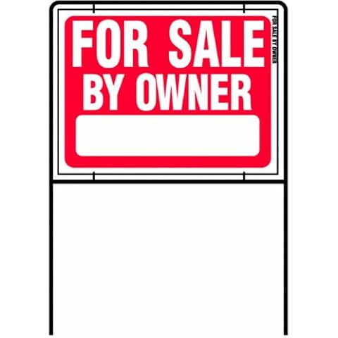 HY-KO Products RSF-605 FOR SALE BY OWNER SIGN 36 in H x 24.5 in W Red & White Cover