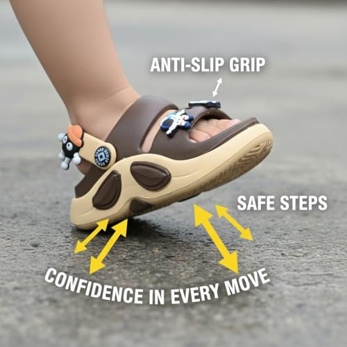 Image of GLJ Unisex Kids Comfort Sandal for Kid Boy & Girl, Age 1-5 Years, 1150