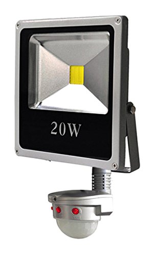 Proiettore LED con sensore movimento 21 x 11.5 x 9 cm grigio