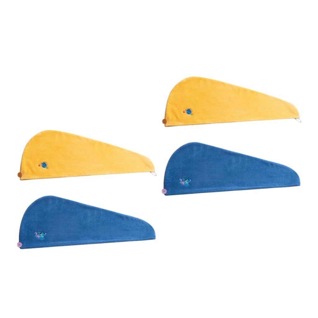 Beaupretty 4piezas Toalla Secado Rápido para Cabello Gorro De Secado Ultra Absorbente Toalla De Microfibra para para Uso Diario o Viajes y